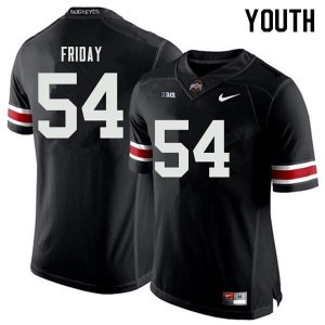 NCAA Ohio State Buckeyes Youth #54 Tyler Friday Black Nike Football College Jersey ZZE8545SY